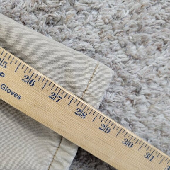 Wrangler Pants Mens 40x28.5 Tag 40x30 Beige Fleece Lined Hiking Outdoors - Picture 4 of 6